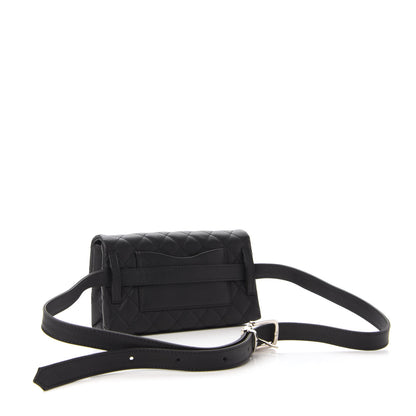 Chanel Grained Calfskin Quilted 2.55 Reissue Flap Belt Bag Clutch Black 3 of 10