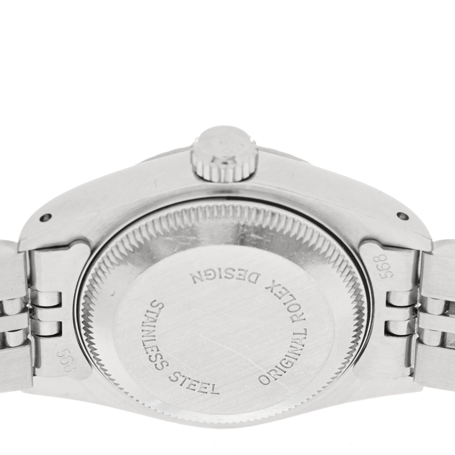 Rolex Stainless Steel 18K White Gold 26mm Oyster Perpetual Datejust Watch Silver 69174 4 of 4