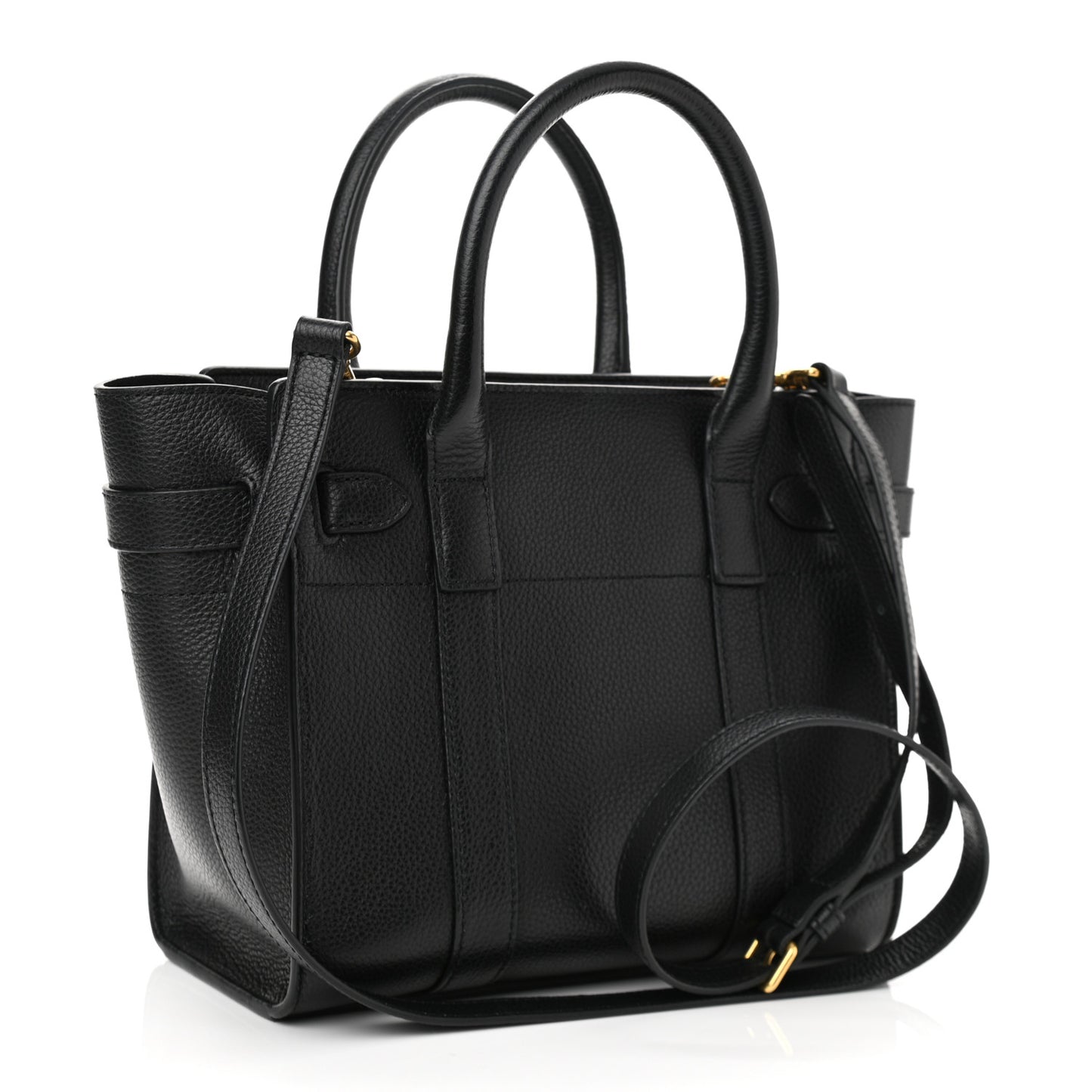 Small Classic Grain Mini Zipped Bayswater Black