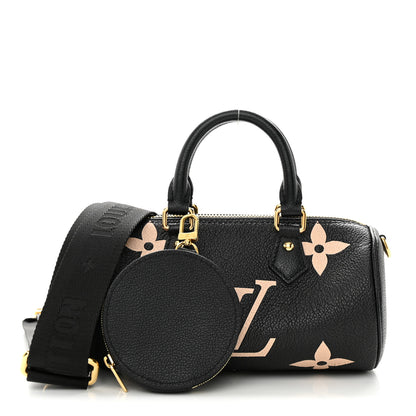 Louis Vuitton Empreinte Monogram Giant Papillon BB Black Beige 1 of 9