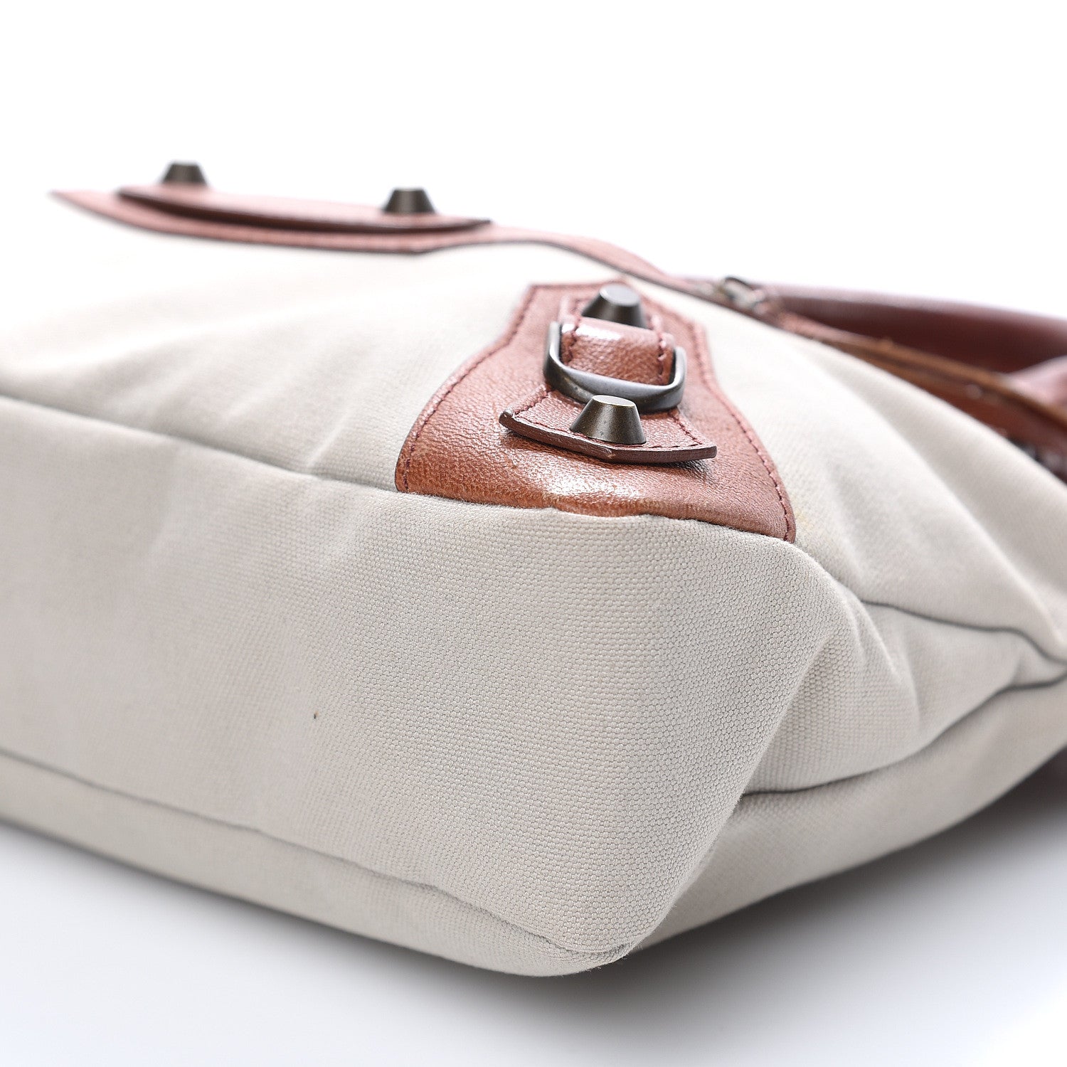 Balenciaga Agneau Canvas Classic Hardware First Brown 9 of 13