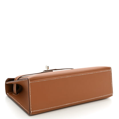 Hermes Swift Kelly Pochette Clutch Gold 4 of 11