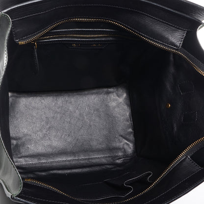 Celine Smooth Calfskin Mini Tri-Color Luggage Forest 5 of 9