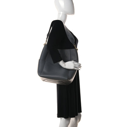 Celine Soft Grained Calfskin Sangle Bucket Bag Kohl 2 of 9
