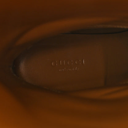 Gucci Calfskin Half Horsebit Tall Boots 40 Cognac 6 of 11