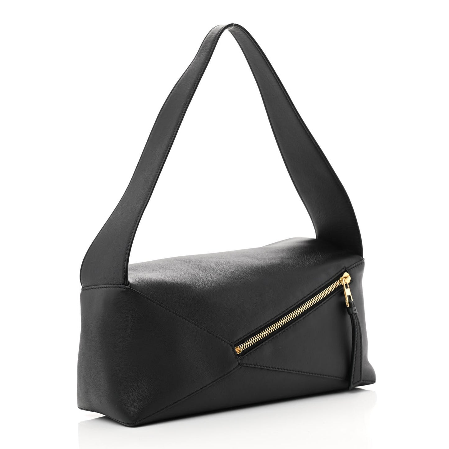 Calfskin Puzzle Hobo Black