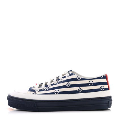 Louis Vuitton Canvas Escale Stellar Sneakers 37.5 Blue 1 of 8