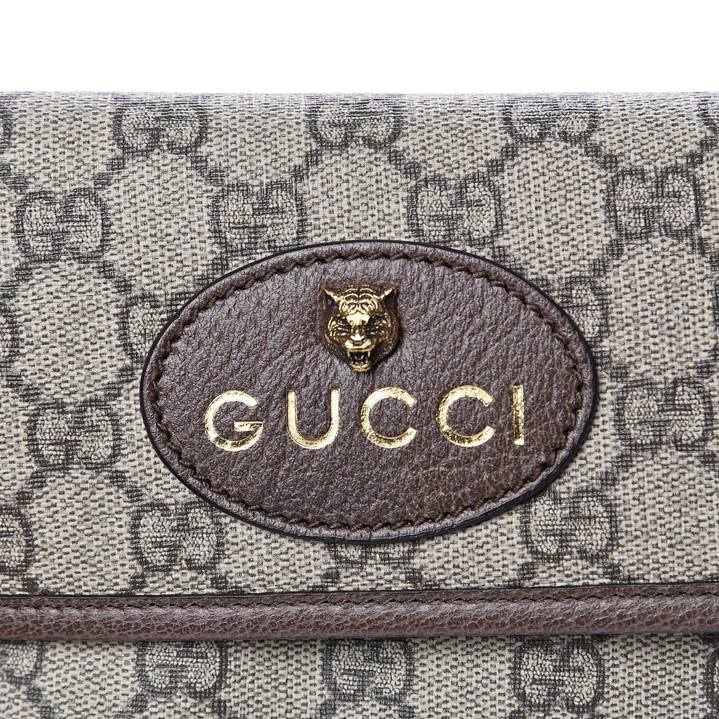 GG Supreme Monogram Neo Vintage Web Belt Bag Brown