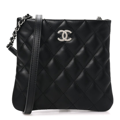 Chanel Lambskin Quilted Uniform Crossbody Bag Black 1 of 10