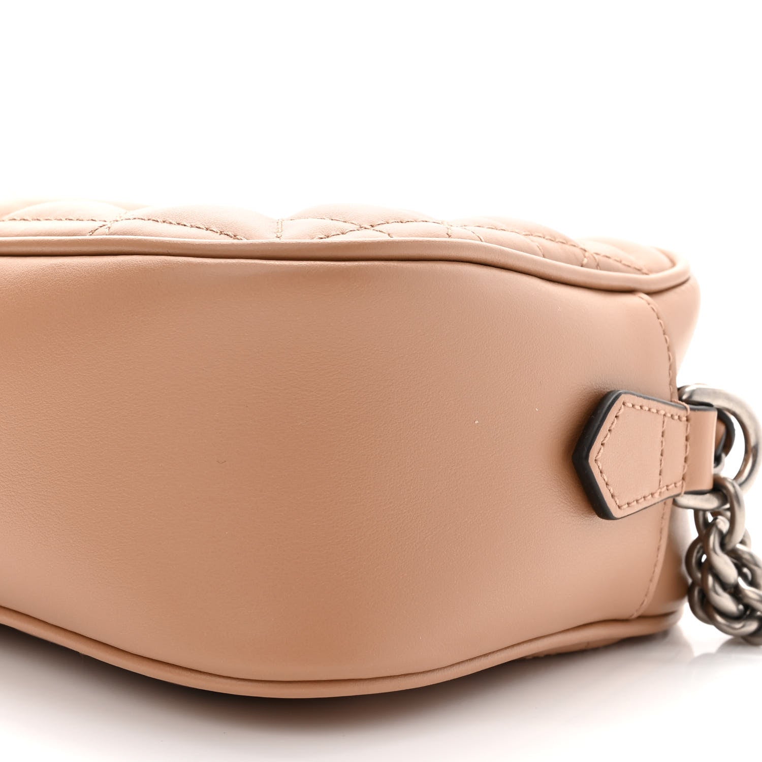 Gucci Calfskin Matelasse Aria Small GG Marmont Chain Shoulder Bag Camelia 6 of 10