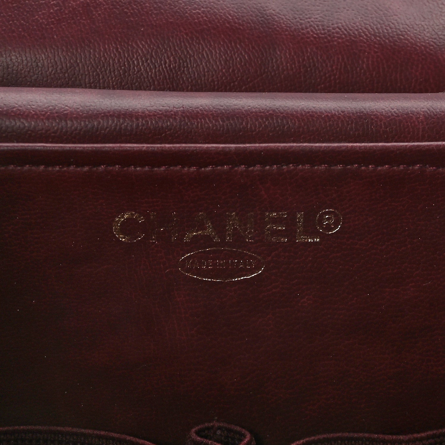 Chanel Caviar Vanity Cosmetic Case Burgundy 8 of 12