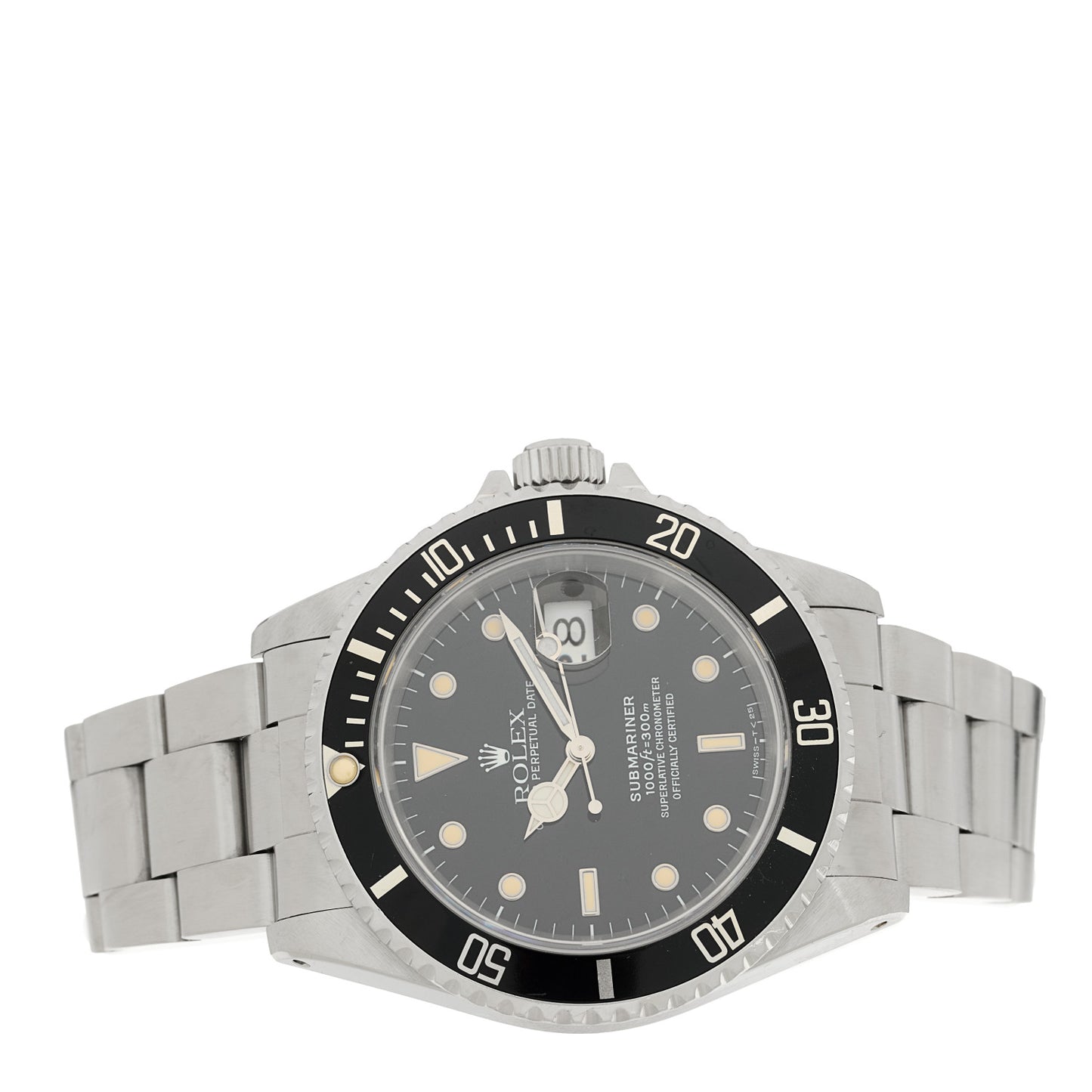 Stainless Steel 40mm Oyster Perpetual Submariner Date Watch Black 16610