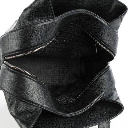 Chanel Caviar Square Stitched Tote Black 5 of 7