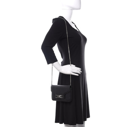 Proenza Schouler Smooth Calfskin PS11 Chain Wallet Black 2 of 11