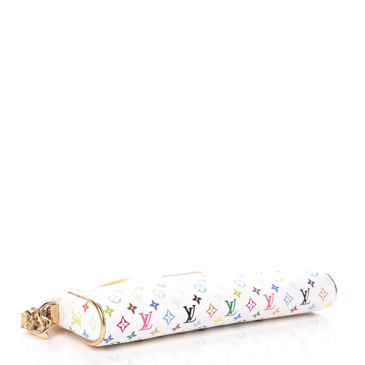 Monogram Multicolor Kate Clutch White