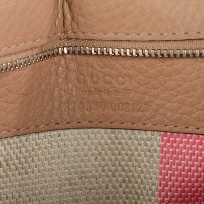 Gucci Cellarius Calfskin Large Bamboo Daily Top Handle Bag Camelia 6 of 6