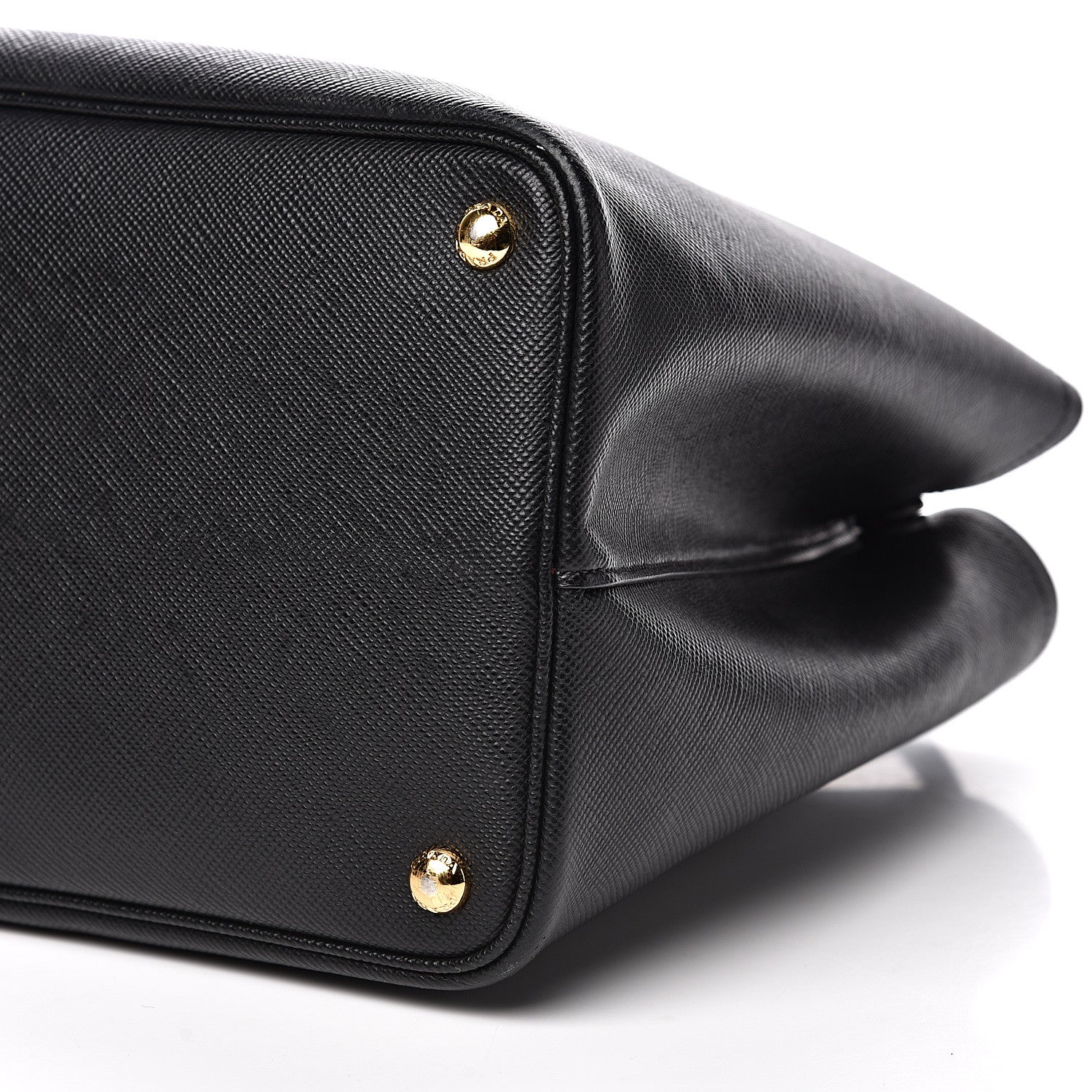 Prada Saffiano Cuir Medium Double Bag Black Fuoco 7 of 18