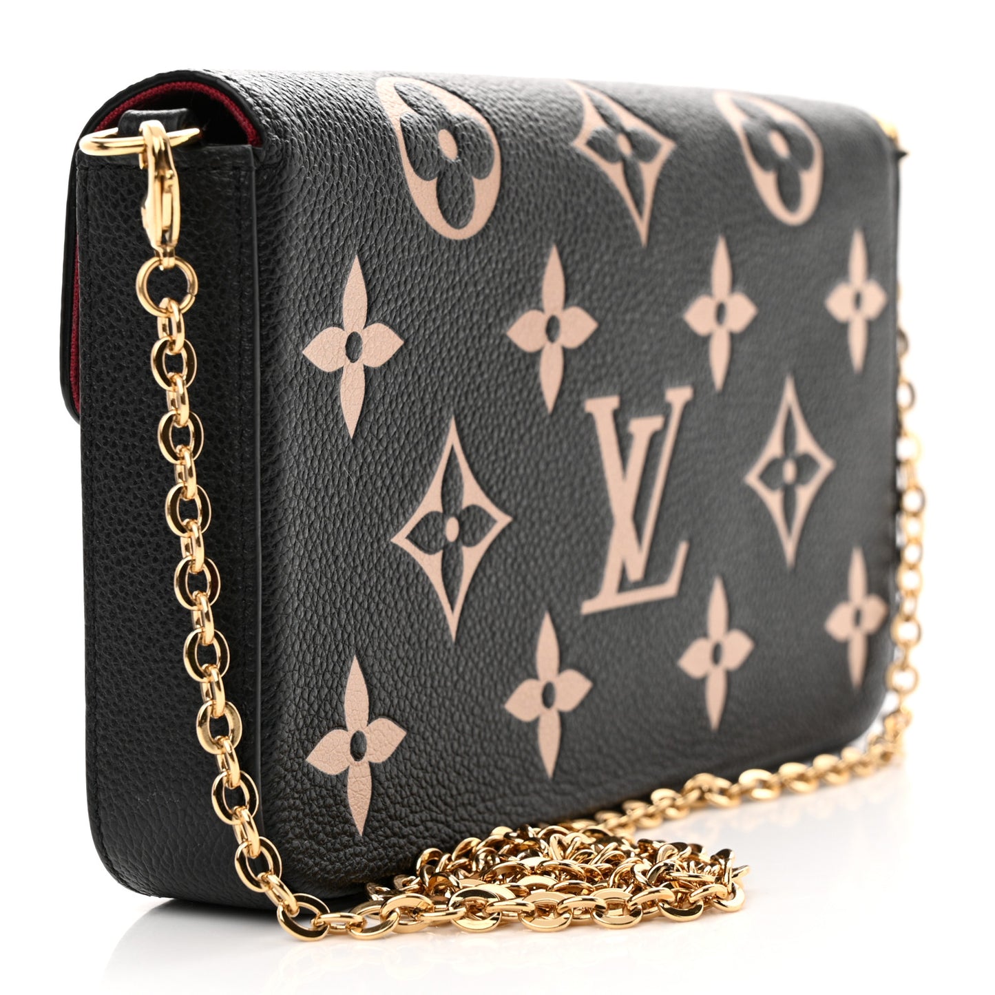 Empreinte Monogram Giant Felicie Pochette Black Beige