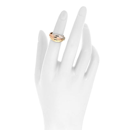 Cartier 18K Pink Yellow White Gold Classic Les Must De Cartier Trinity Ring 49 4.75 2 of 5