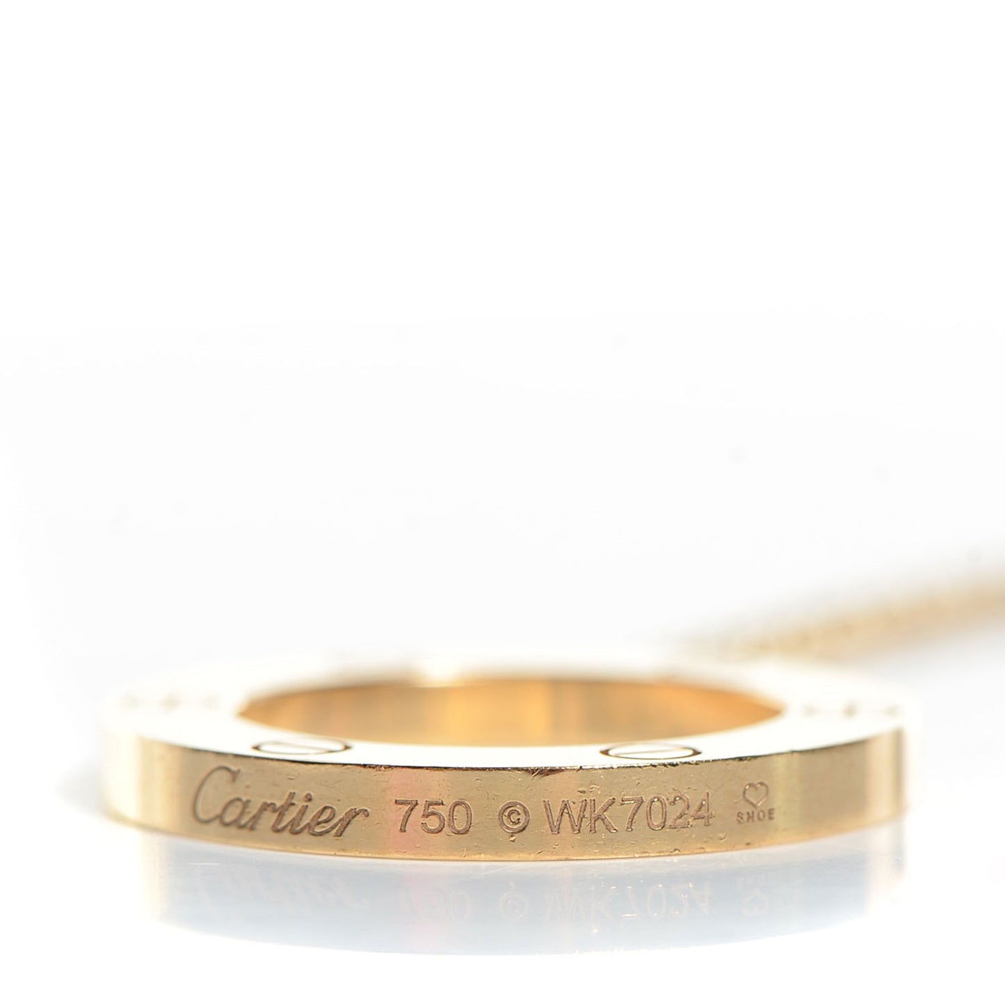 18K Yellow Gold LOVE Pendant Necklace