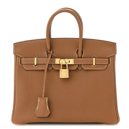 Hermes Togo Birkin 25 Gold 1 of 10