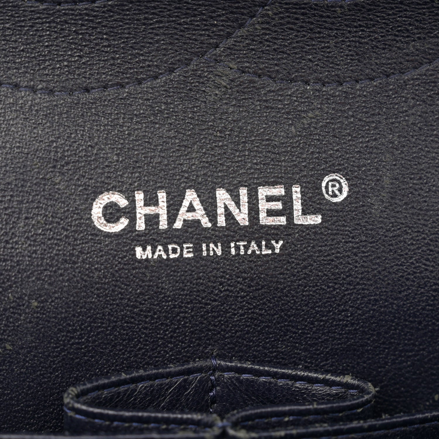 Chanel Lambskin Quilted Jumbo Double Flap Navy 6 of 14