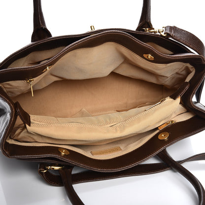 Chanel Calfskin Cerf Executive Shopper Tote Brown 6 of 16