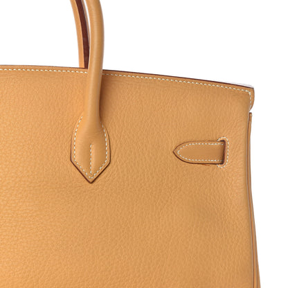 Hermes Taurillon Clemence Birkin 40 Sable 32 of 44