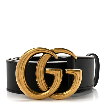Gucci Calfskin Double G 40mm Belt 85 34 Black 1 of 5