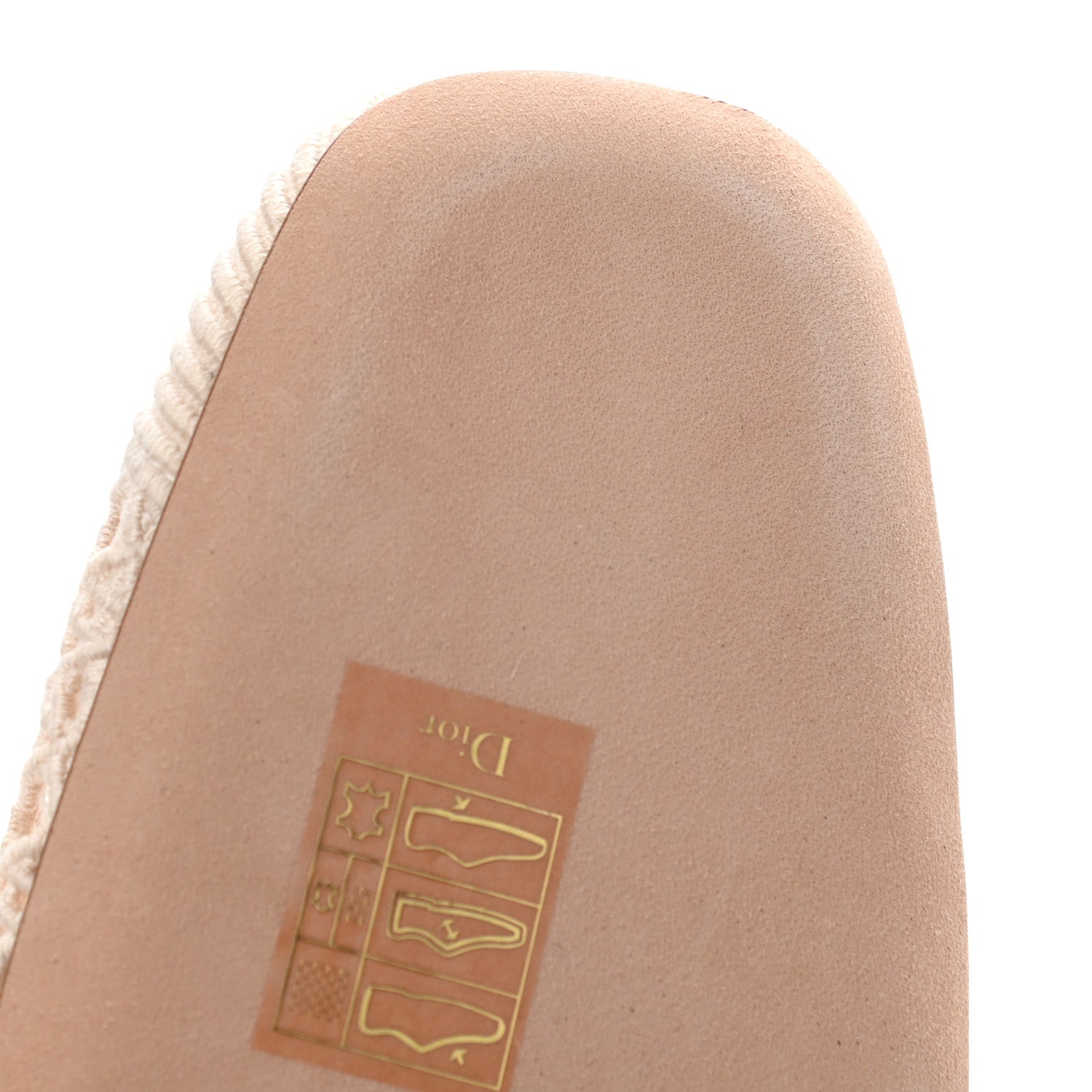Christian Dior Cotton Lambskin Mesh Cannage Dior & Moi Slingback 70mm Pumps 36 Cream 8 of 10