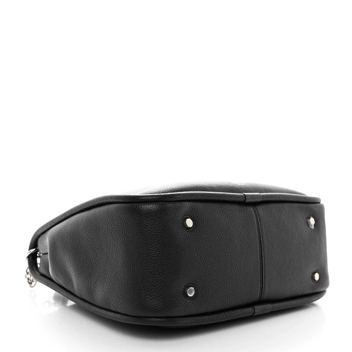 Small Classic Grain Calfskin Leighton Black