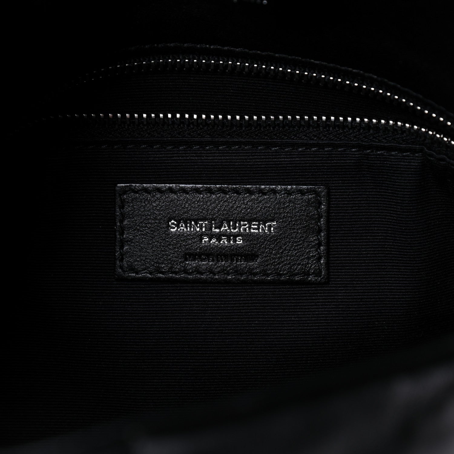 Saint Laurent Lambskin Quilted Small Loulou Puffer Monogram Chain Satchel Black 7 of 8