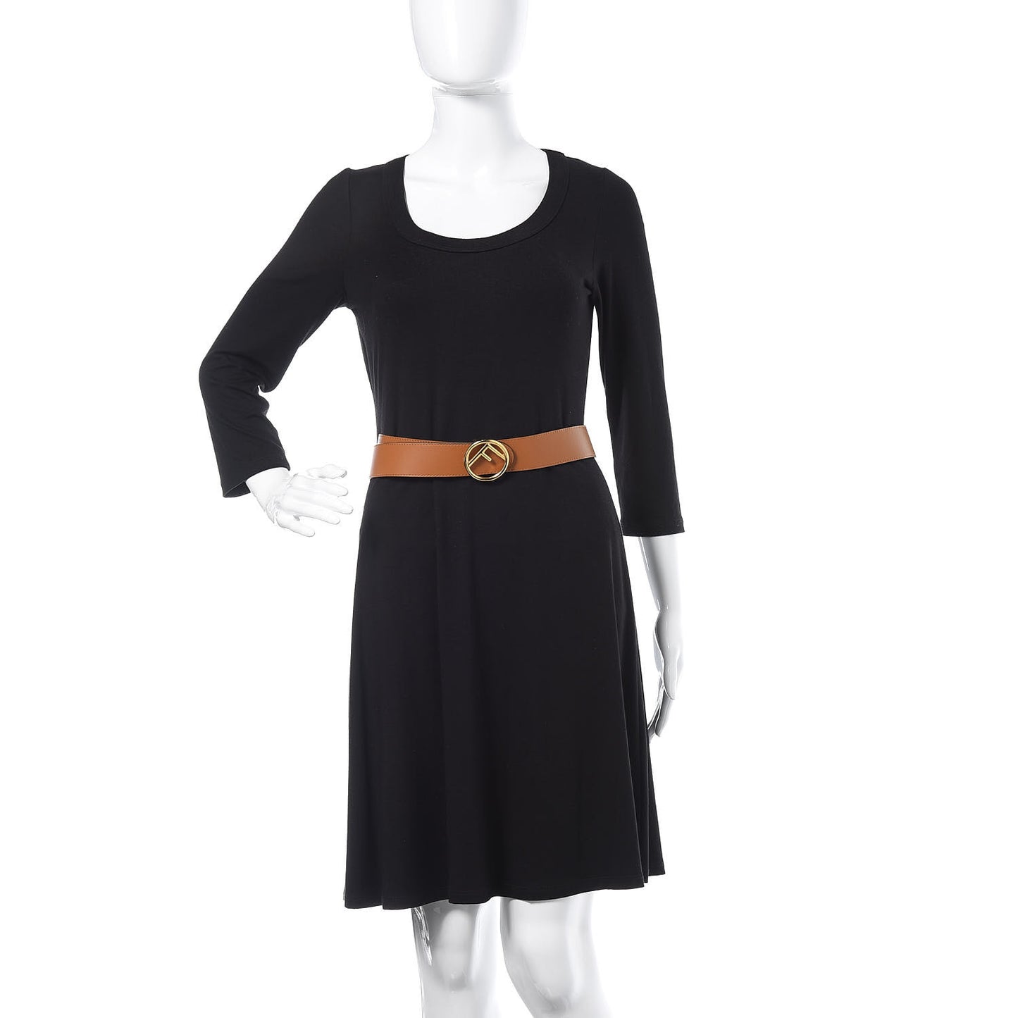 Vitello Liberty F is Fendi Bi-Color Reversible Belt 85 Caramello White