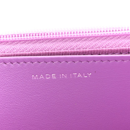 Chanel Tweed Iridescent Wallet On Chain WOC Blue Pink Orange Silver 7 of 13