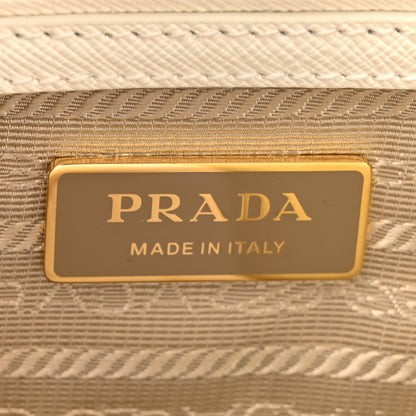 Prada Saffiano Lux Small Galleria Double Zip Tote White 6 of 12