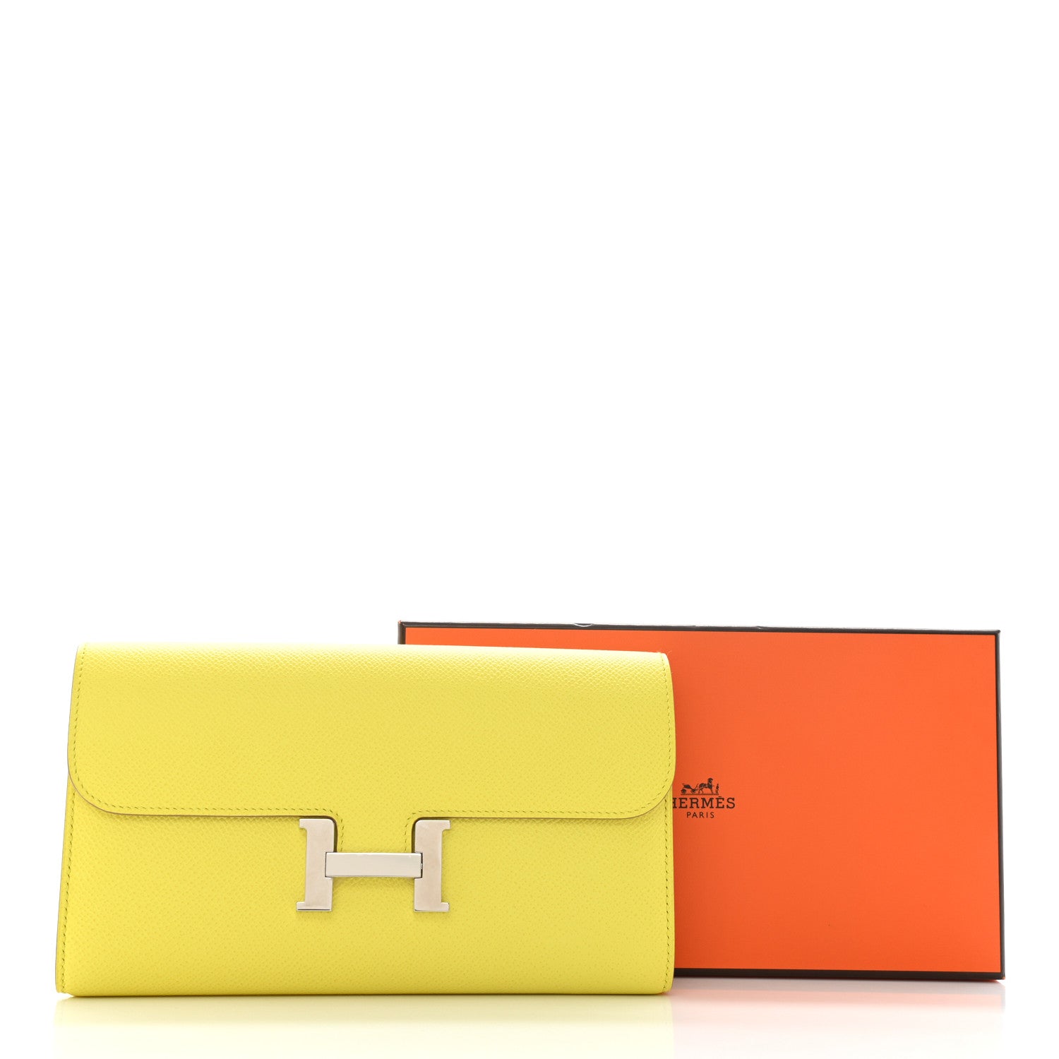 Hermes Epsom Constance Long Wallet Soufre 10 of 10