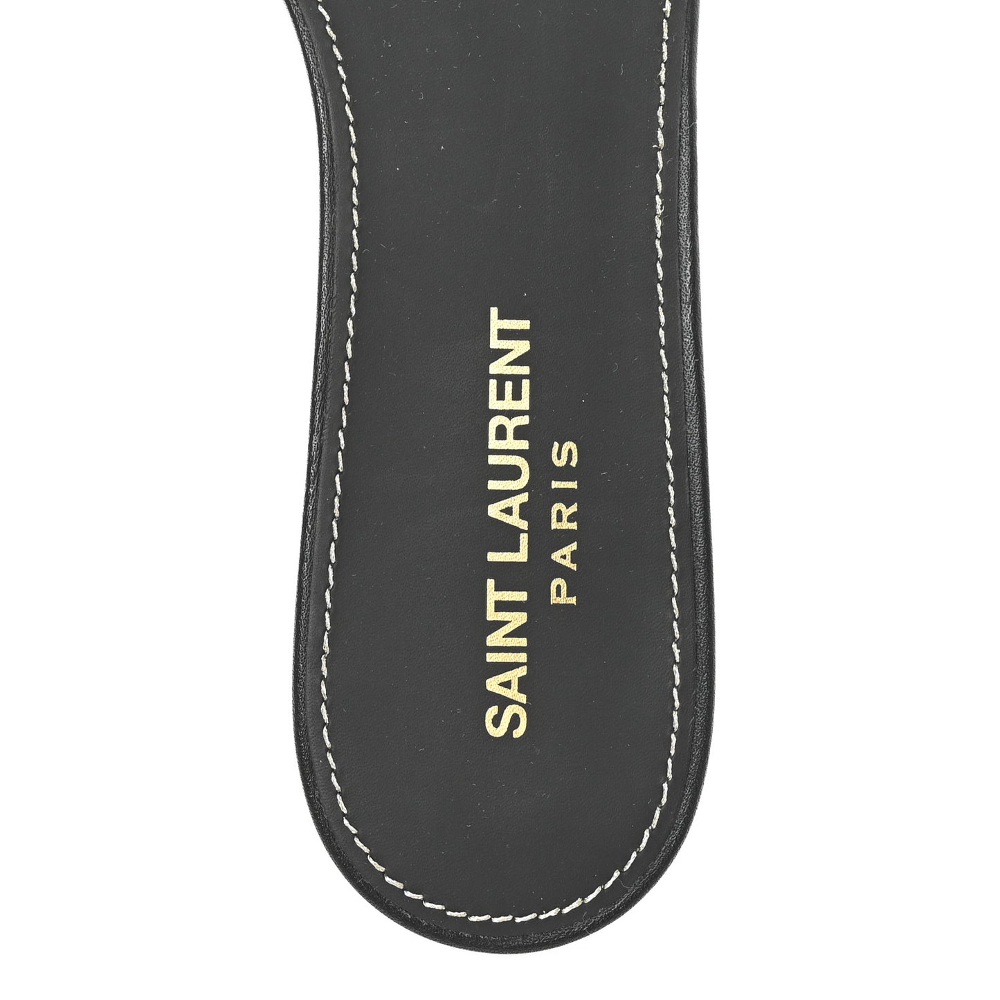 Calfskin Tribute 05 Slide Sandals 39.5 Black