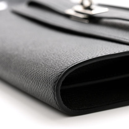 Hermes Epsom Kelly Wallet To Go Black 10 of 12