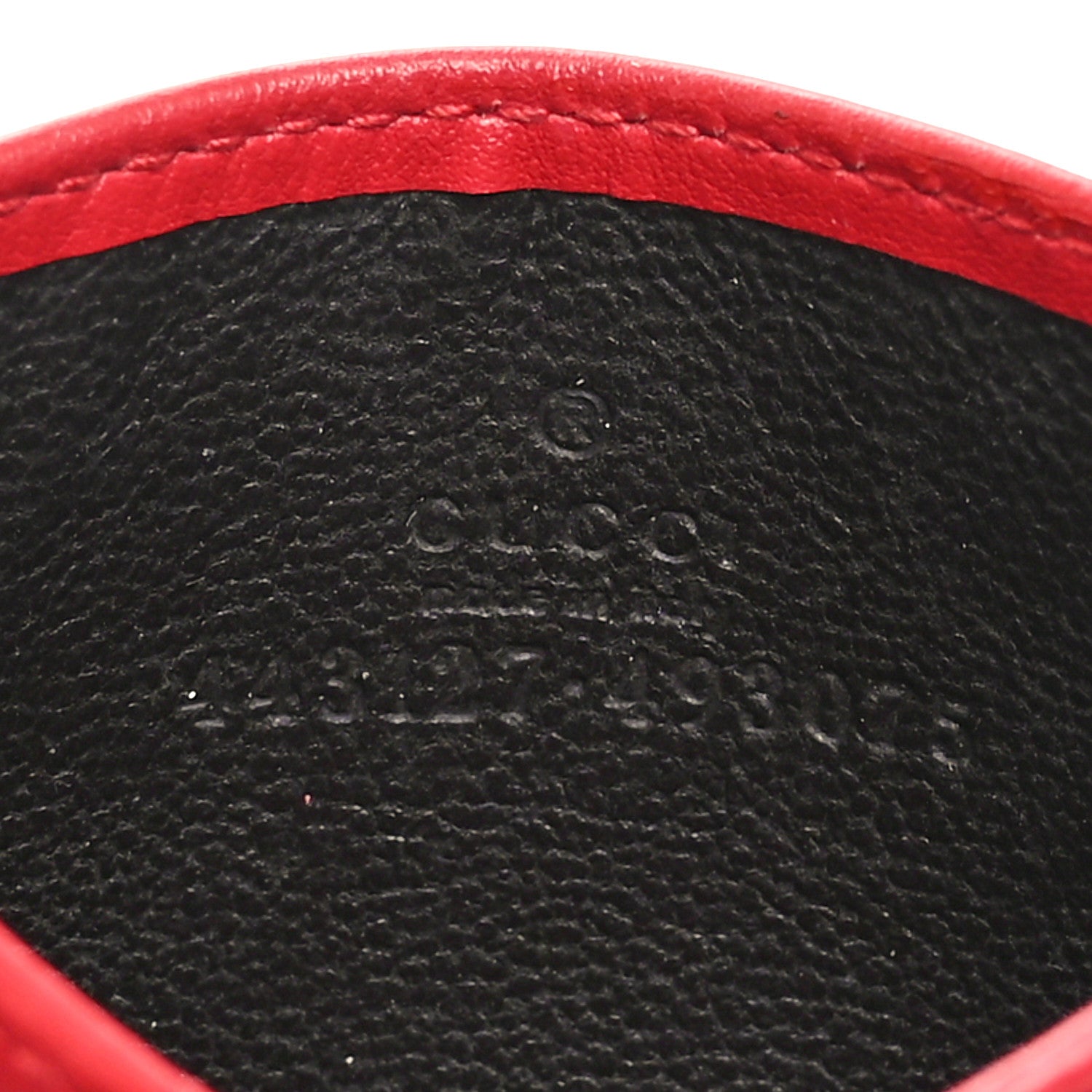 Gucci Calfskin Matelasse GG Marmont Card Holder Hibiscus Red 6 of 8