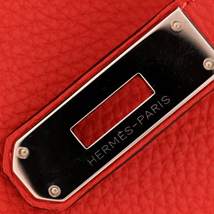 Hermes Togo Birkin 30 Rouge Pivoine 11 of 12