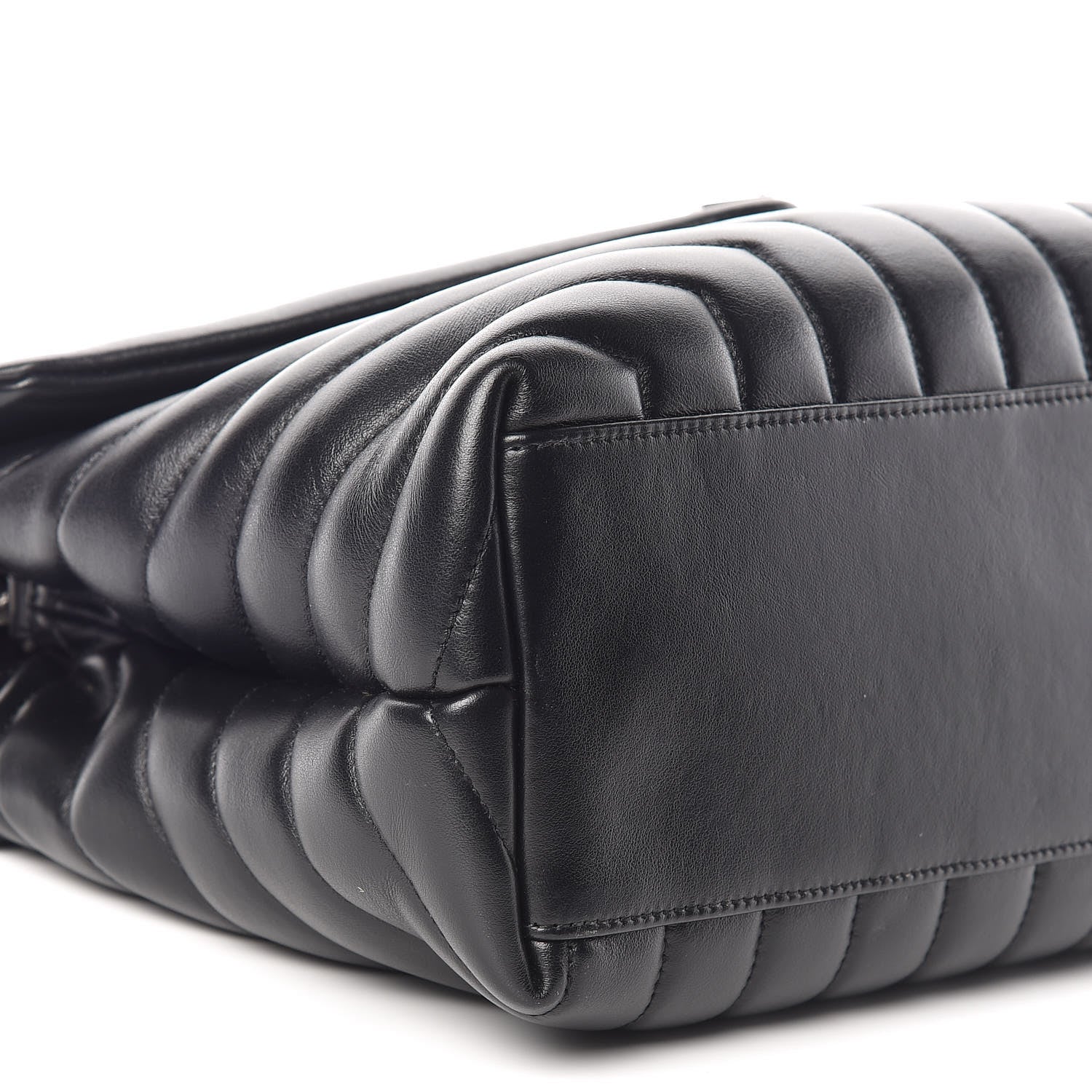 Saint Laurent Calfskin Y Quilted Monogram Medium Loulou Chain Satchel Black 11 of 13