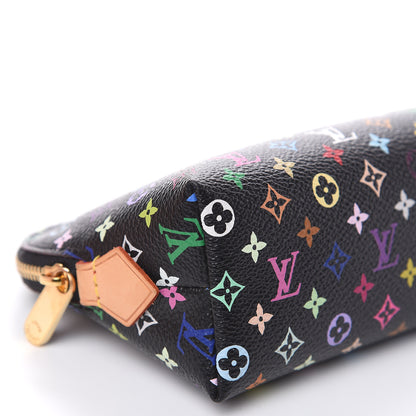 Louis Vuitton Monogram Multicolor Cosmetic Pouch Black Grenade 7 of 8