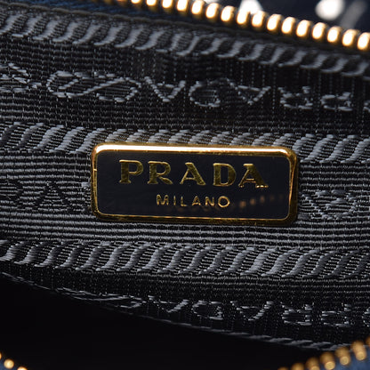 Prada Saffiano Vernice Perforated Tote Royal 7 of 10