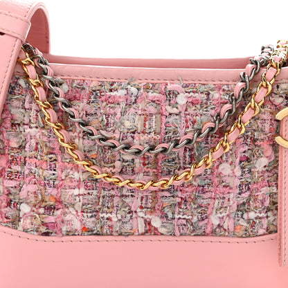 Chanel Tweed Calfskin Small Gabrielle Hobo Light Pink 8 of 10