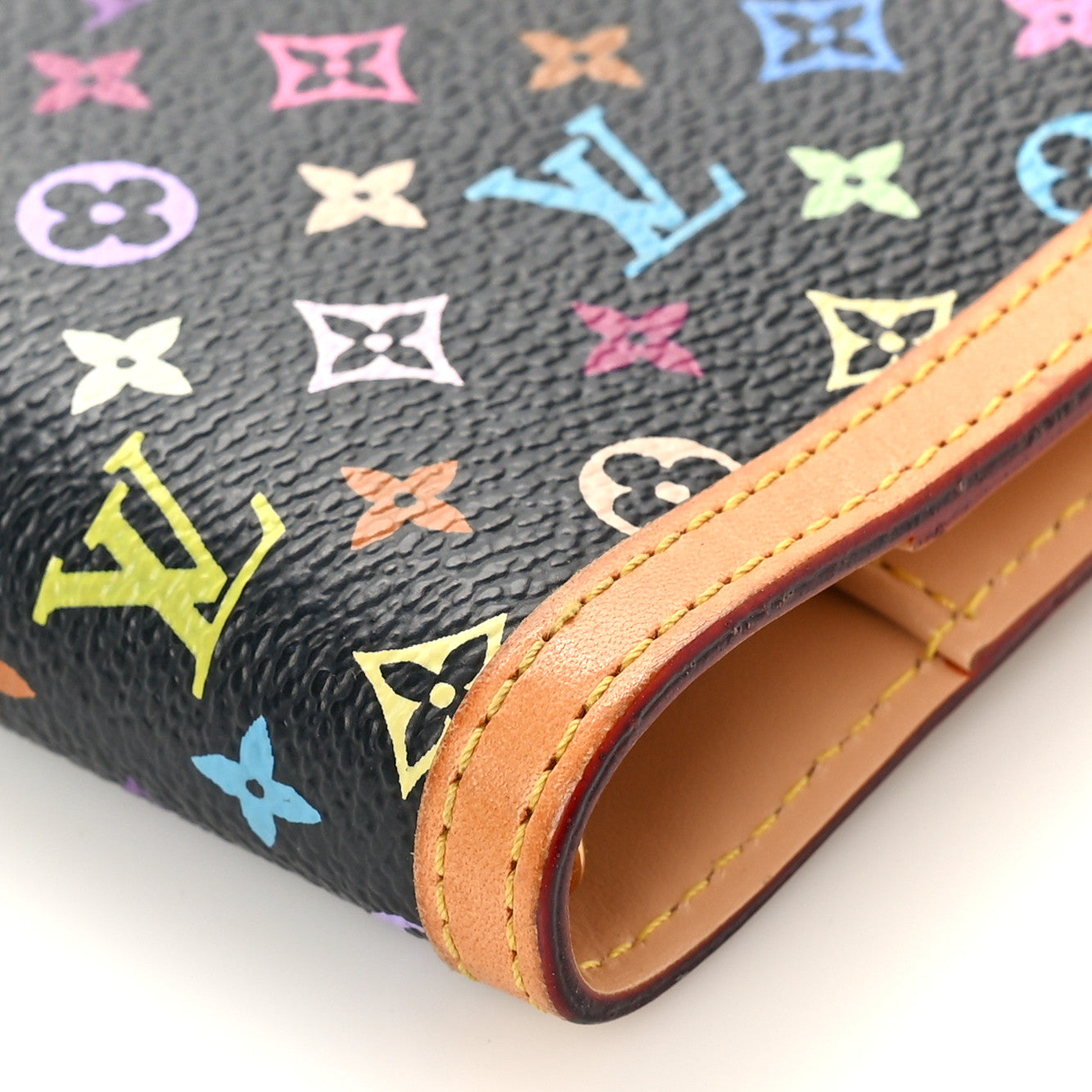 Louis Vuitton Monogram Multicolor Agenda PM Black 7 of 9