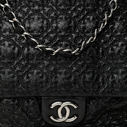 Chanel Vinyl Rock In Moscow Single Flap Black 8 of 10