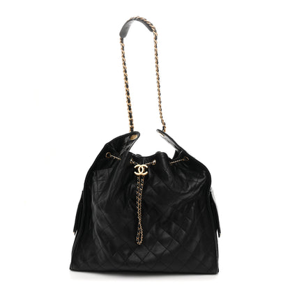 Chanel Caviar Quilted Large Chanel 25 Handbag Black 1 of 12