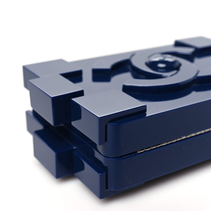 Chanel Plexiglass Boy Brick Lego Clutch Dark Blue 9 of 10