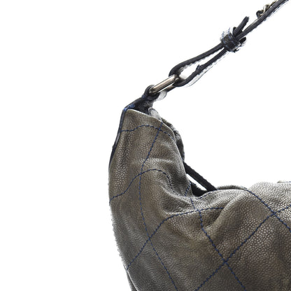 Chanel Caviar Stitched Large Outdoor Hobo Black 13 of 14