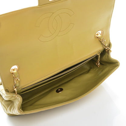Chanel Lambskin Quilted Medium Single Flap Green 5 of 8